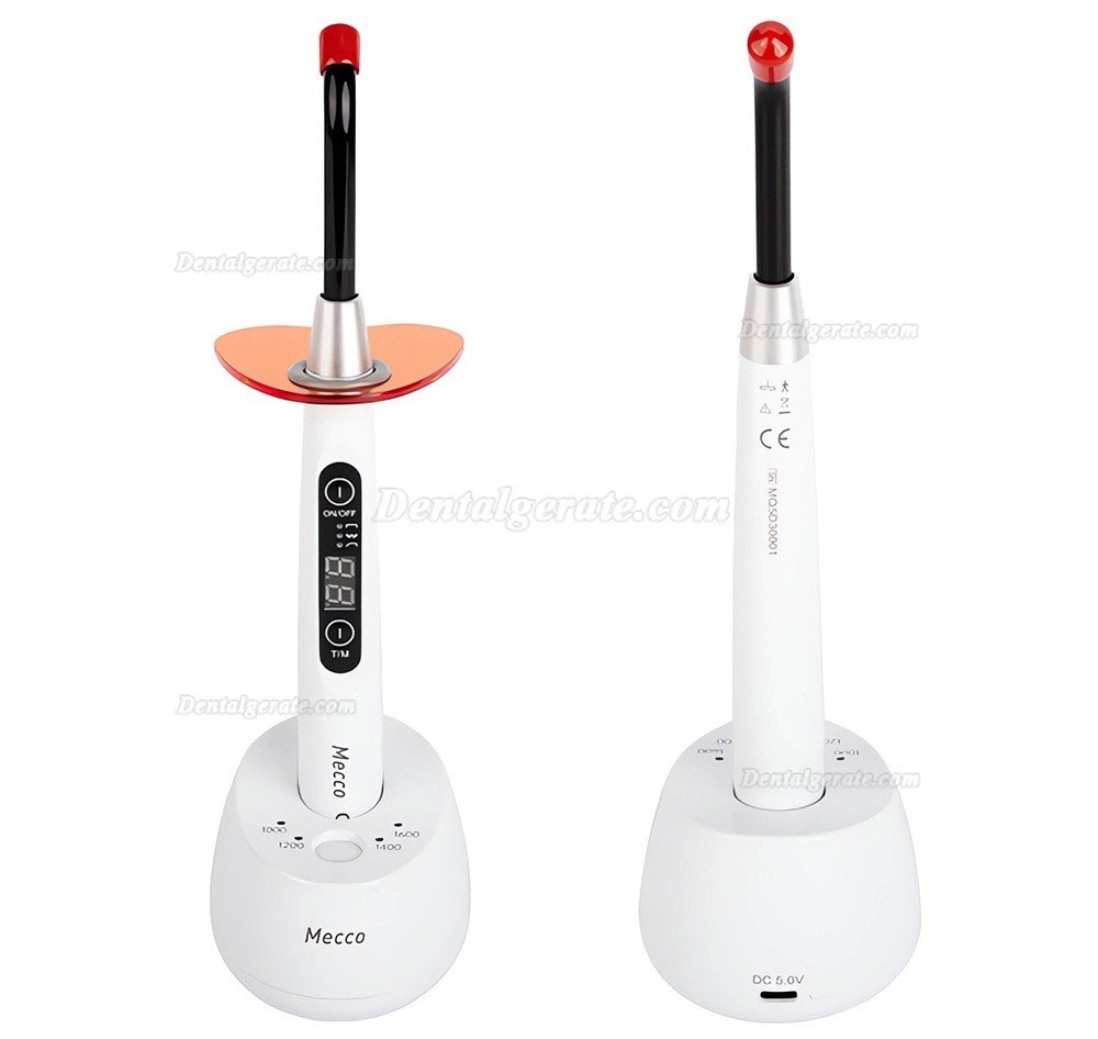 Mecco Q5 LED-Polymerisationslampe Dental (max. 1600 mW/cm&sup2;) mit integriertem Radiometer